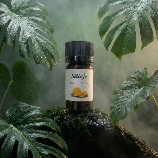 Flacon fragrance orangée 5ml pour création de parfum