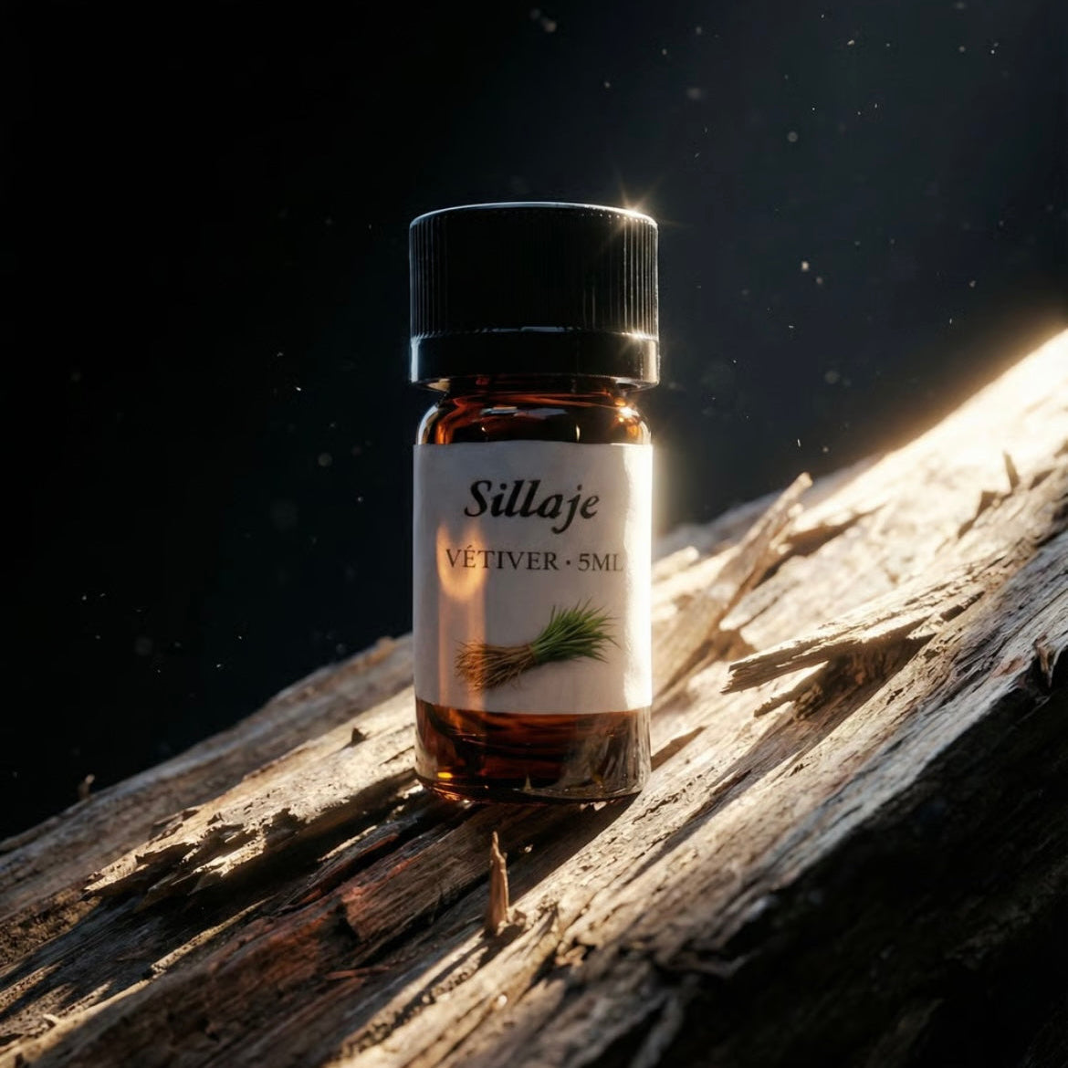 Flacon fragrance vétiver 5ml pour création de parfum